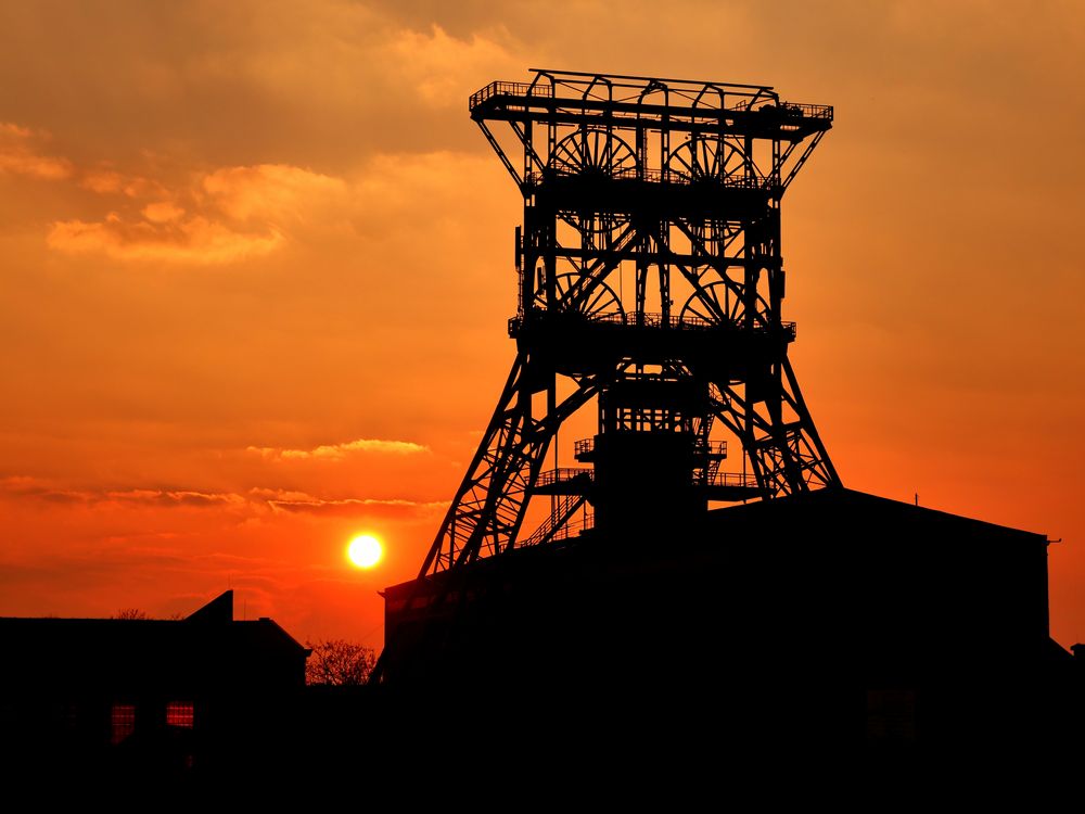 Sonnenuntergang Zeche Consol in Gelsenkirchen