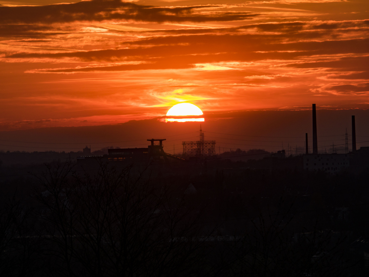 Sonnenuntergang Zeche Zollverein Essen