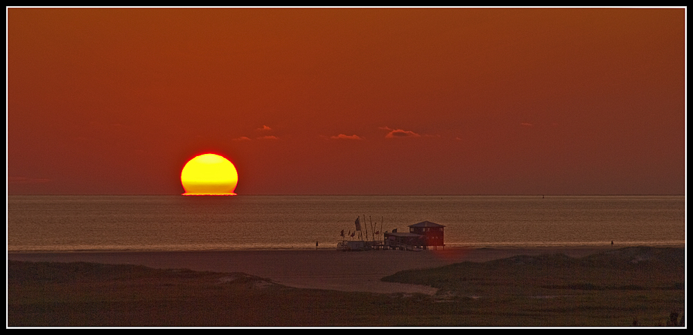 Sonnenuntergang zerfließend