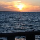 Sonnenuntergang Zingst, Seebrücke