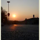 Sonnenuntergang Zitadelle Erfurt