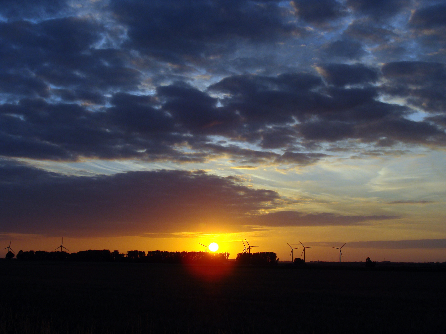 Sonnenuntergang zu Hause