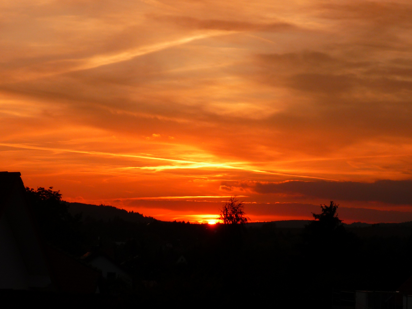 Sonnenuntergang zu Hause