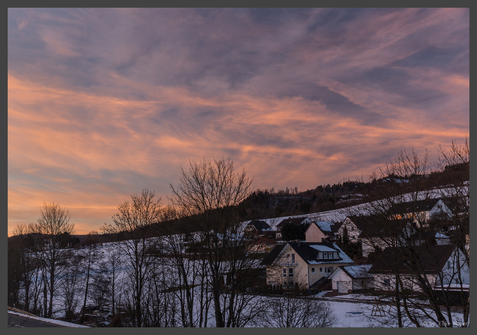 Sonnenuntergang zu Hause