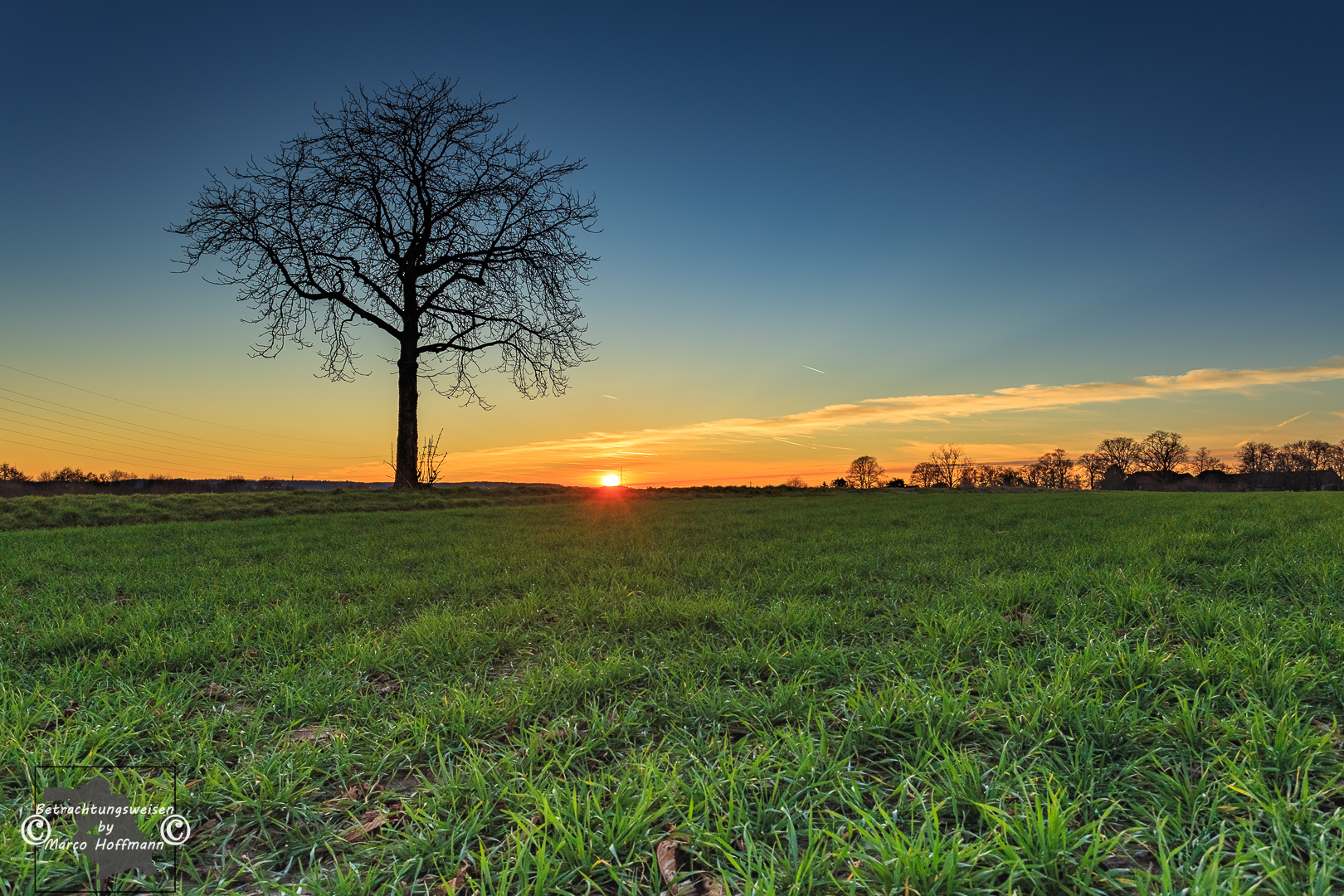 Sonnenuntergang zu Hause 