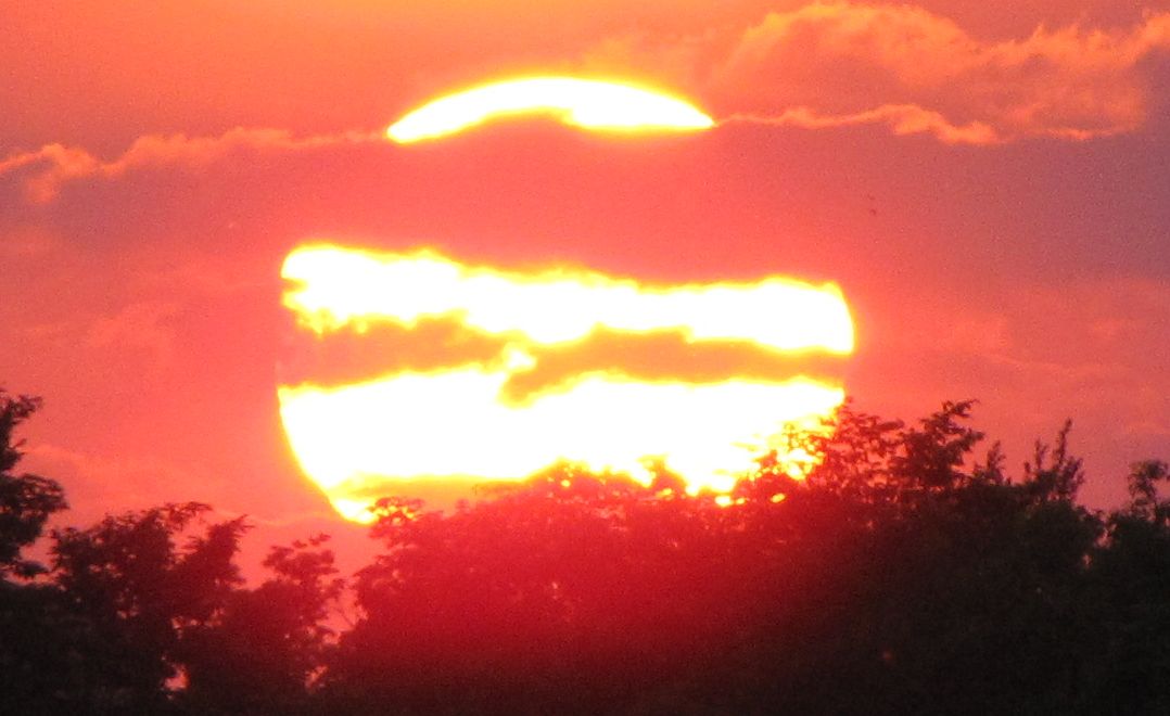 Sonnenuntergang zu Pfingsten 2010 in Dresden