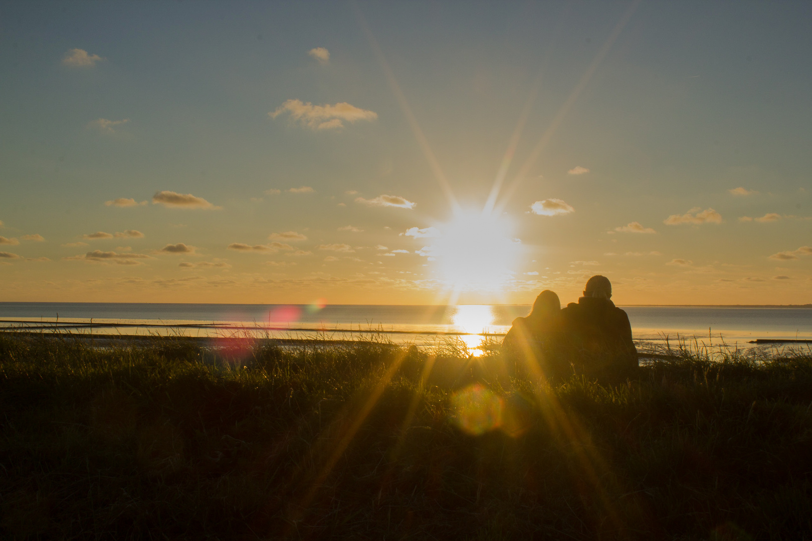 Sonnenuntergang zu zweit