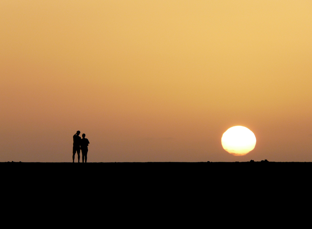 Sonnenuntergang zu zweit