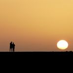 Sonnenuntergang zu zweit