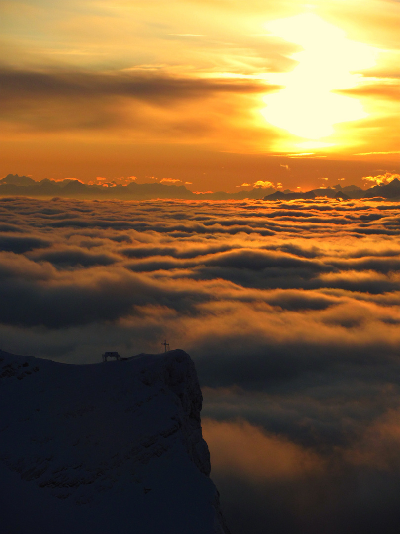 Sonnenuntergang Zugspitze