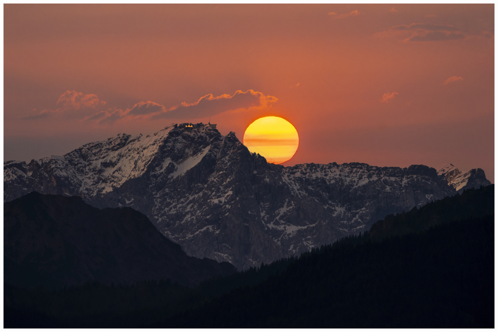 Sonnenuntergang Zugspitze