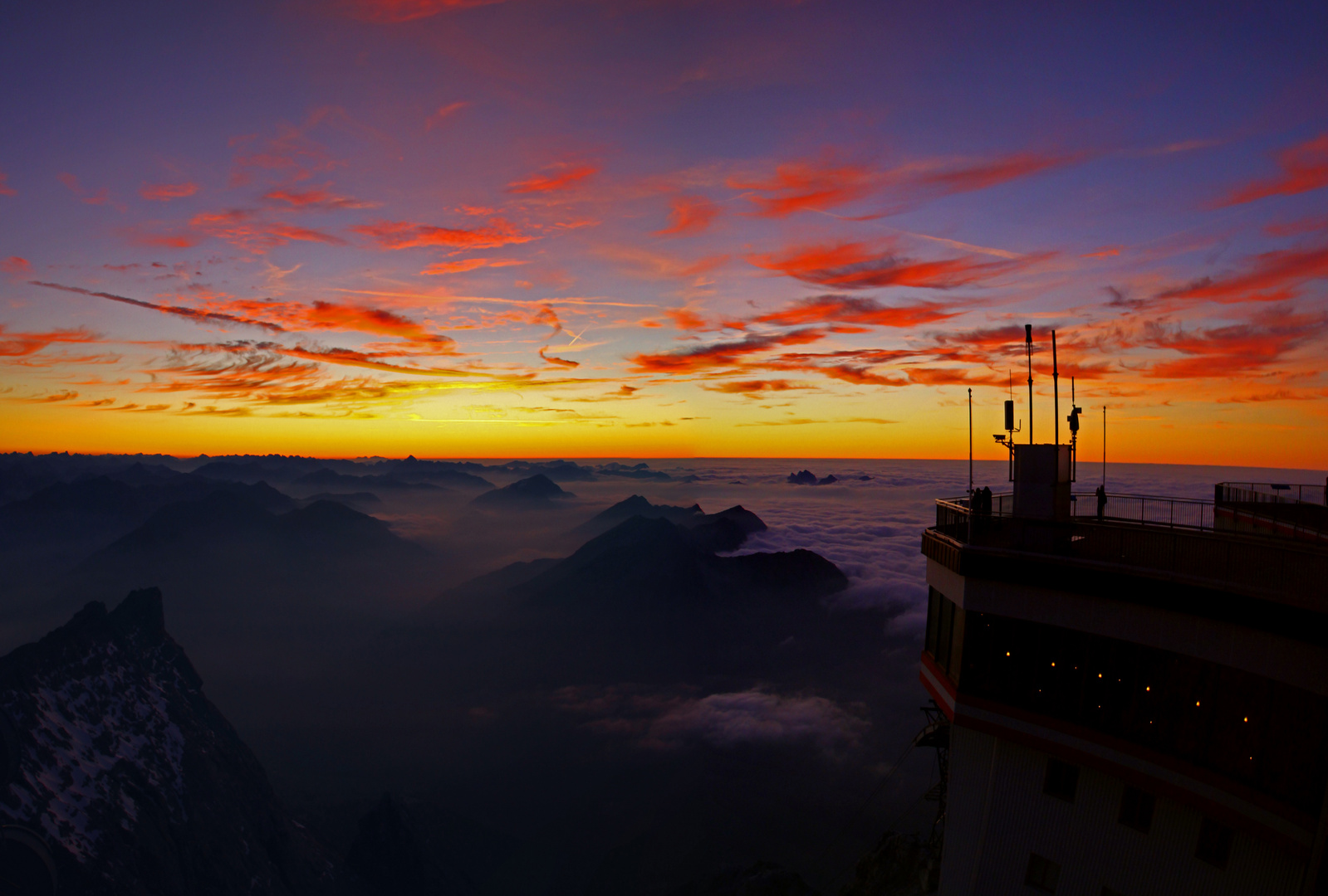 Sonnenuntergang Zugspitze