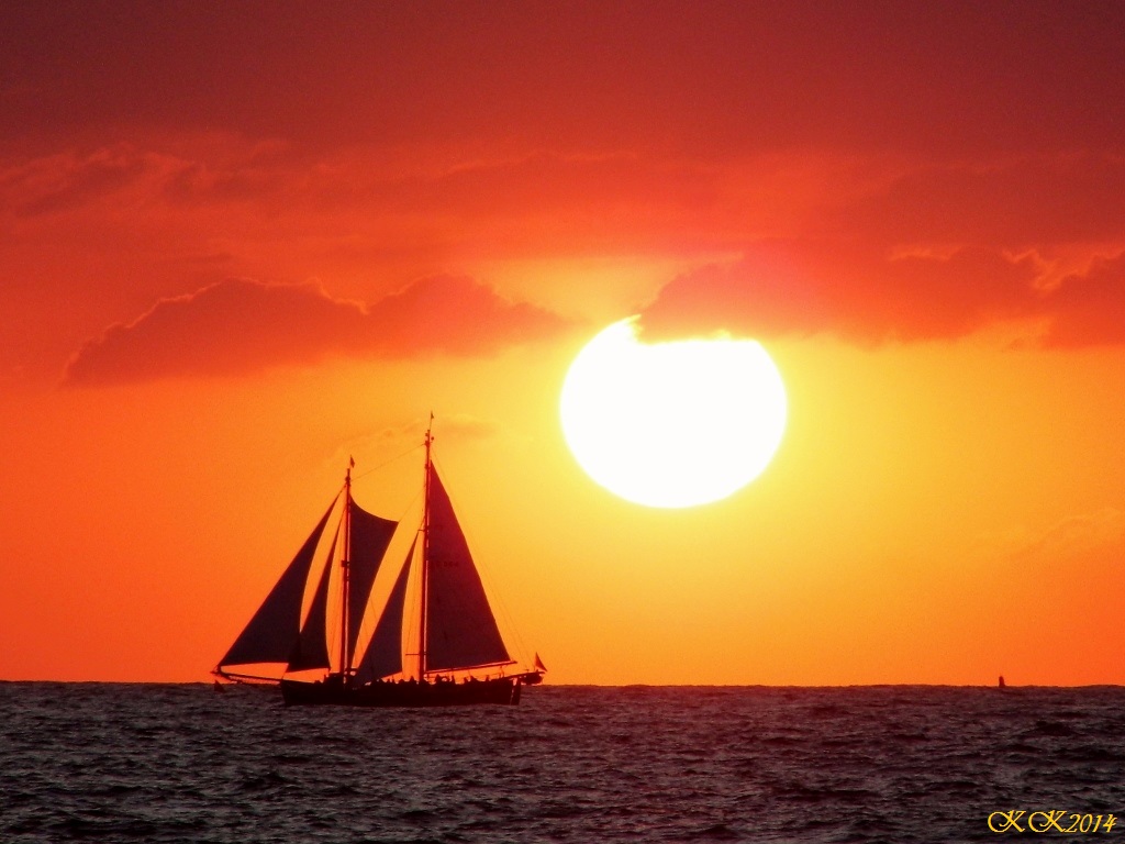 Sonnenuntergang zur Hanse - Sail