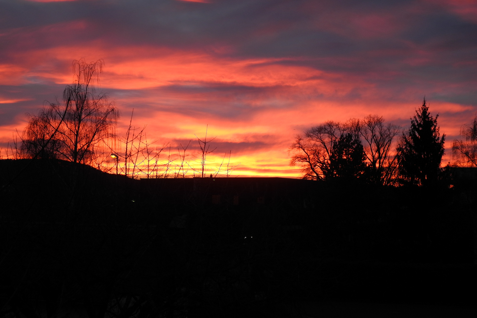 Sonnenuntergang zwischen den Jahren