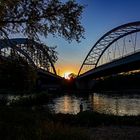 Sonnenuntergang zwischen den Jerusalembrücken...