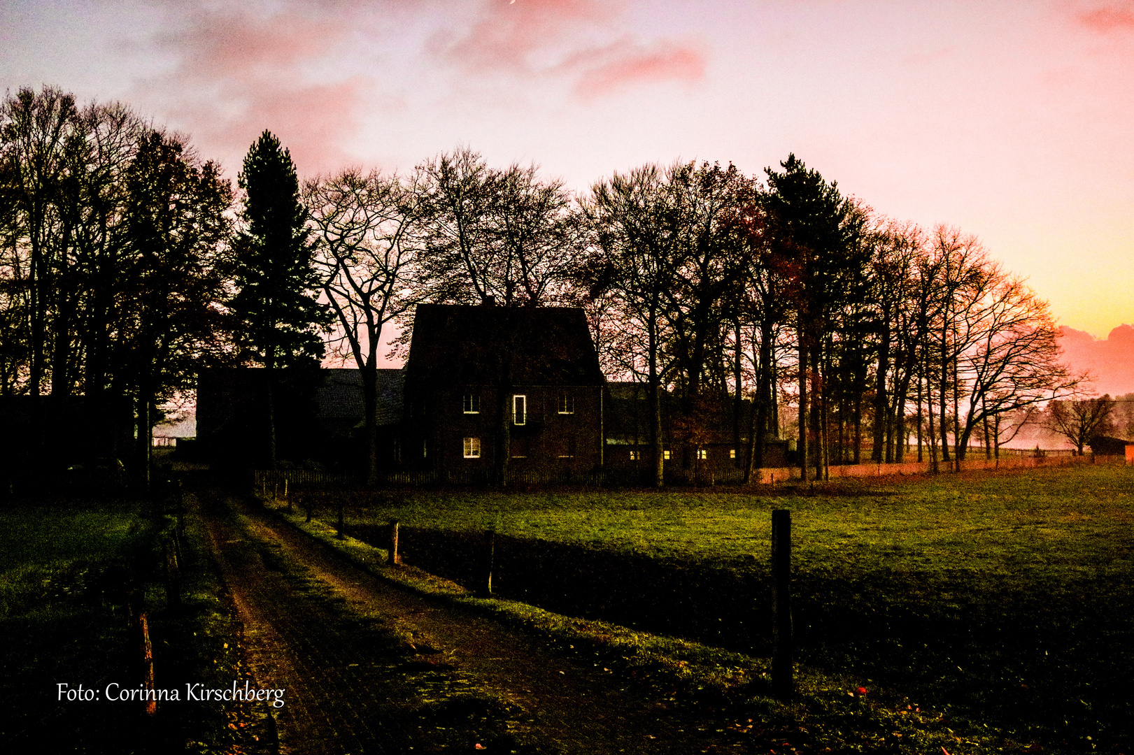 Sonnenuntergang zwischen Oer-Erkenschwick und Sinsen 03.12.2019 Teil 3