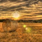 Sonnenuntergang zwischen Pennewitz und Dörnfeld an der Haide