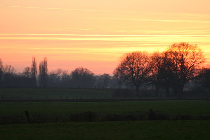 Sonnenuntergang zwischen Wewer und Sande...15.01.05