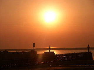 Sonnenuntergange " Boulogne sur Mer"