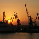 SonnenuntergangIm Hafen von Odessa
