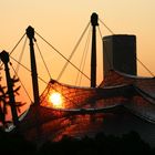 sonnenuntergang/münchen/olypark/2