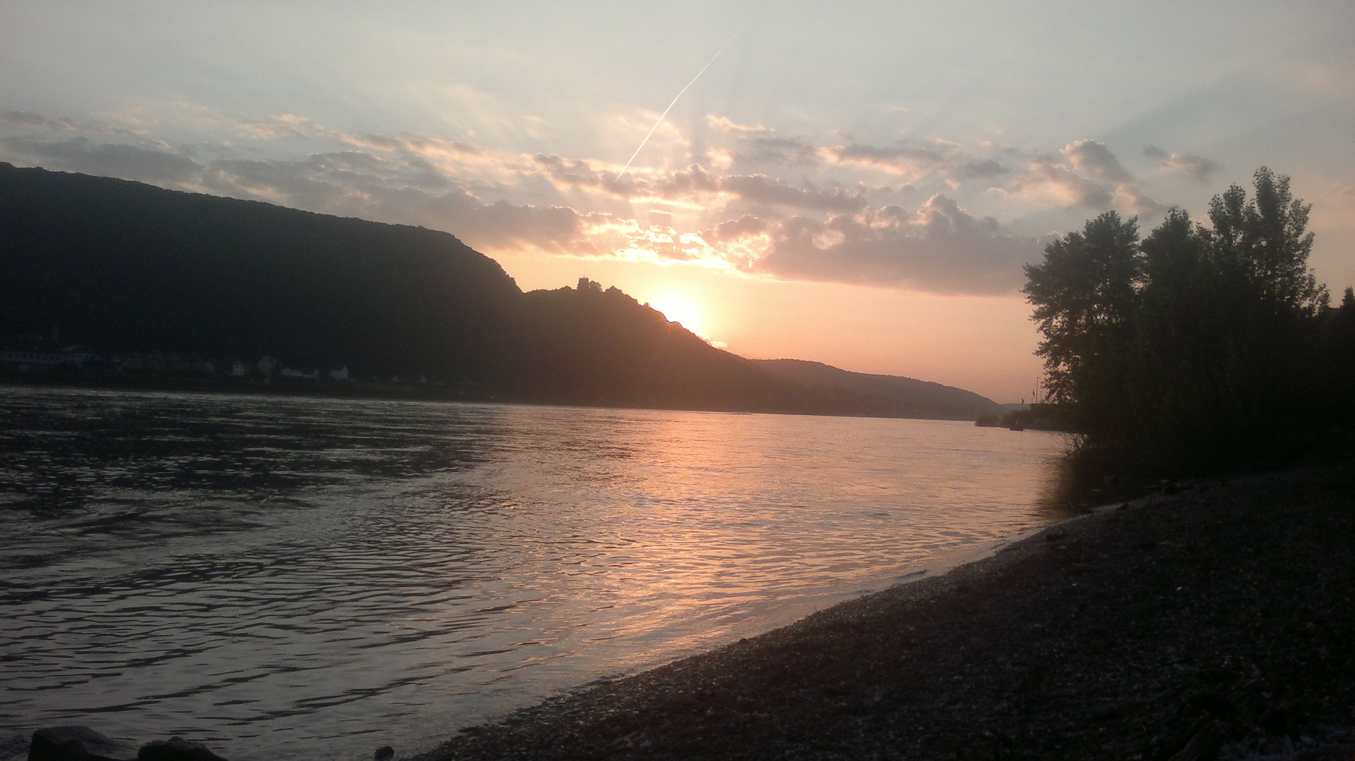 Sonnenuntergang,Rhein