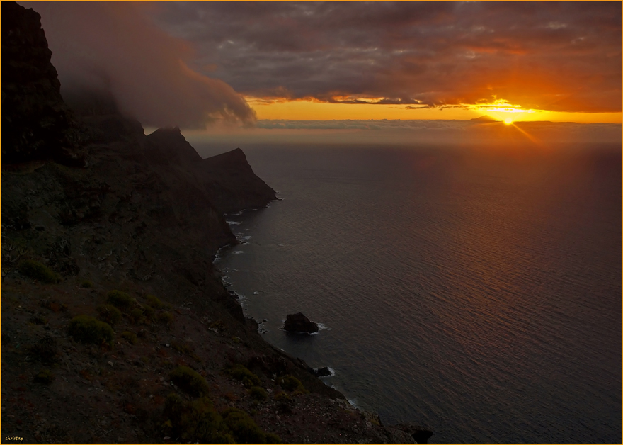 Sonnenuntergangs - Gewitter