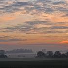 Sonnenuntergangs - Nebel