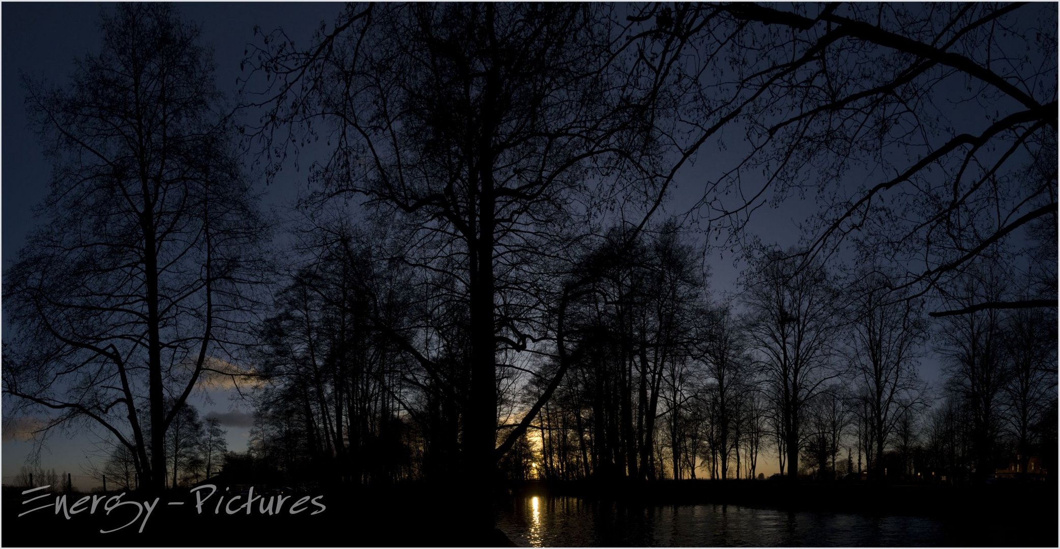 Sonnenuntergangs - Panorama in Fischerhude (nähe Bremen)