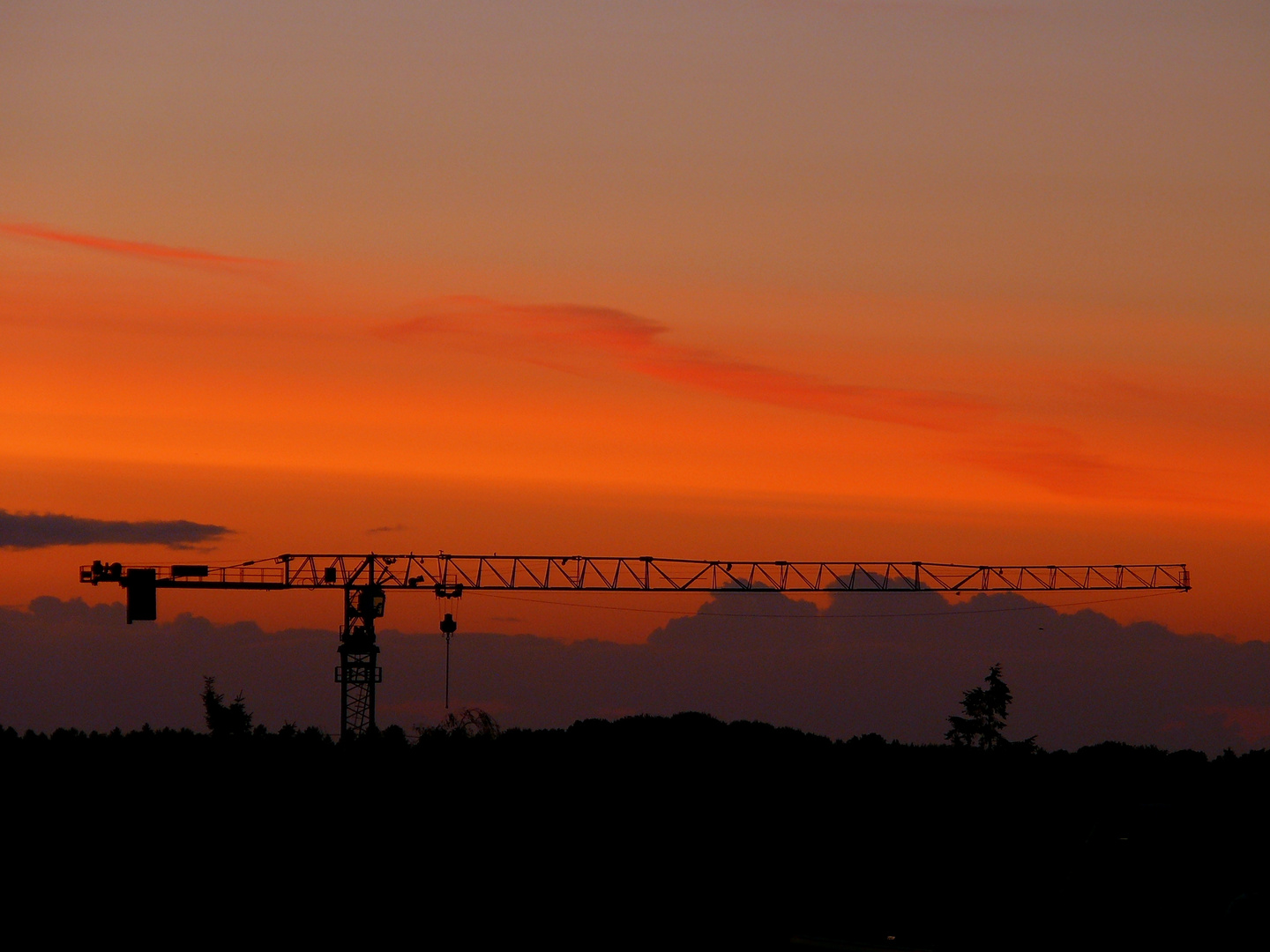 Sonnenuntergangsdämmerung von Neumünster am 15.08.2014