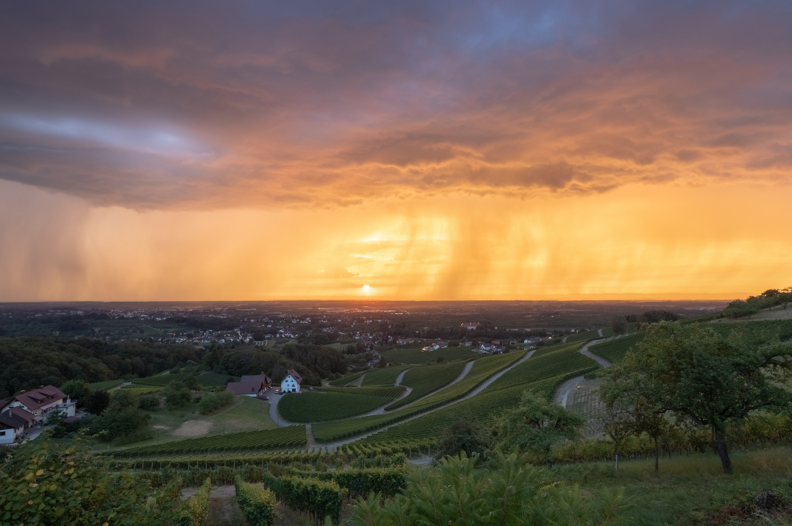 Sonnenuntergangsgewitter