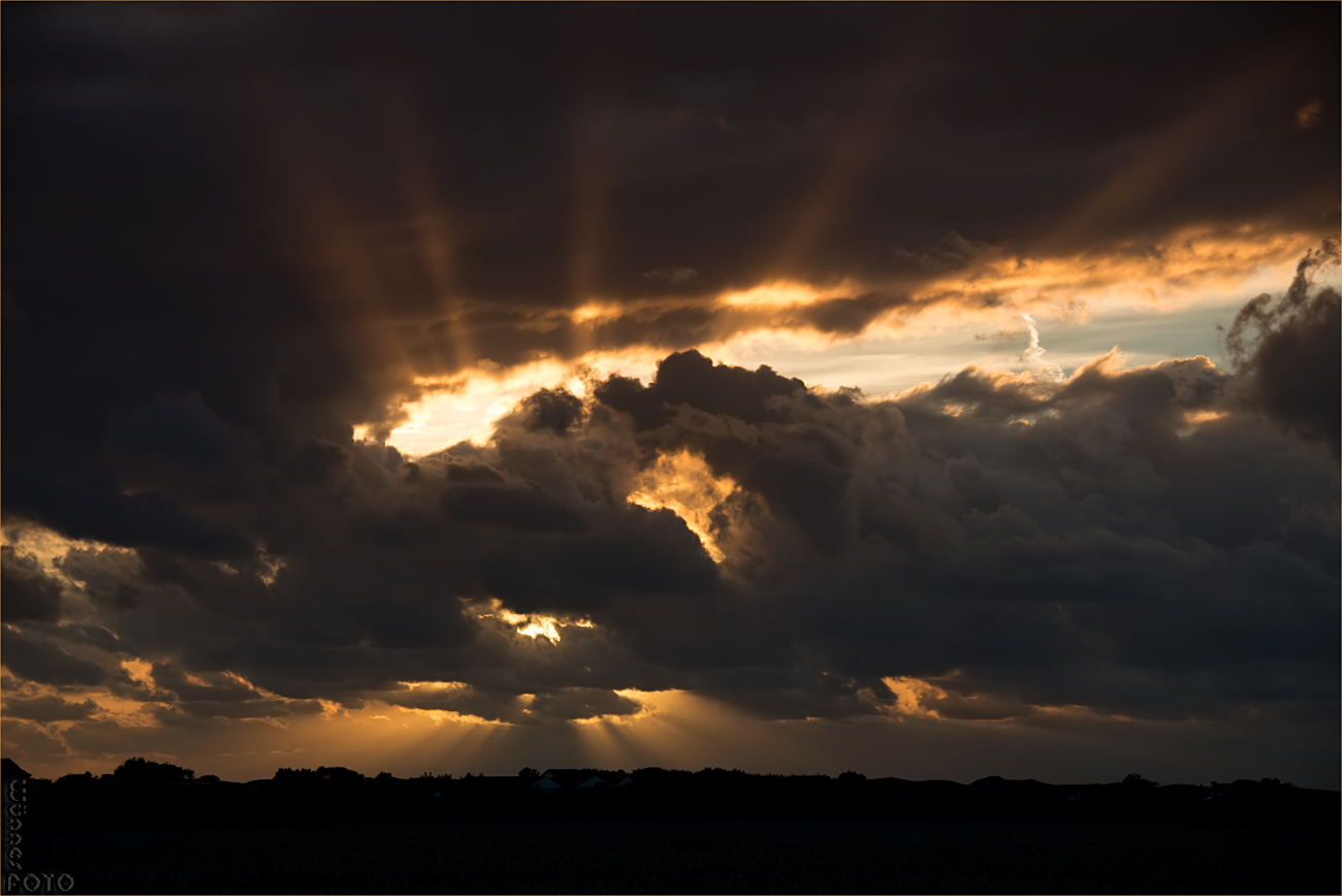 Sonnenuntergangsgewitter