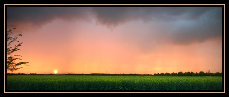 Sonnenuntergangsgewitter