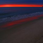 Sonnenuntergangshimmel am Ostseestrand auf Rügen