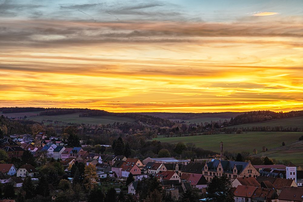 Sonnenuntergangshimmel ...