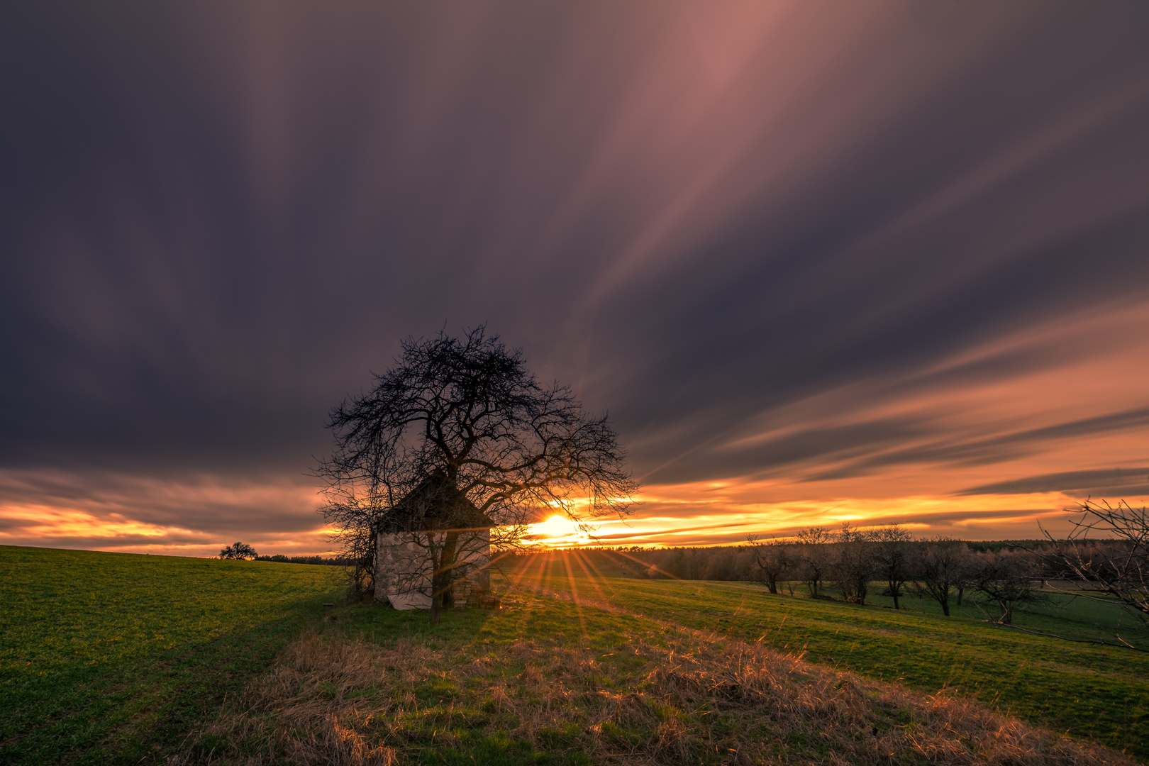 Sonnenuntergangs:Hütte