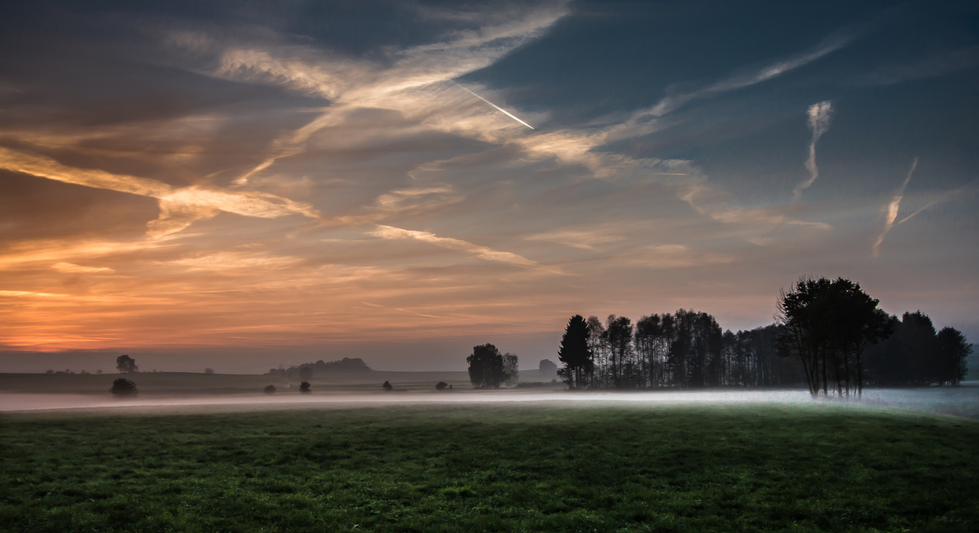 Sonnenuntergangsnebel