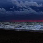 Sonnenuntergangspanorama an der Ostsee