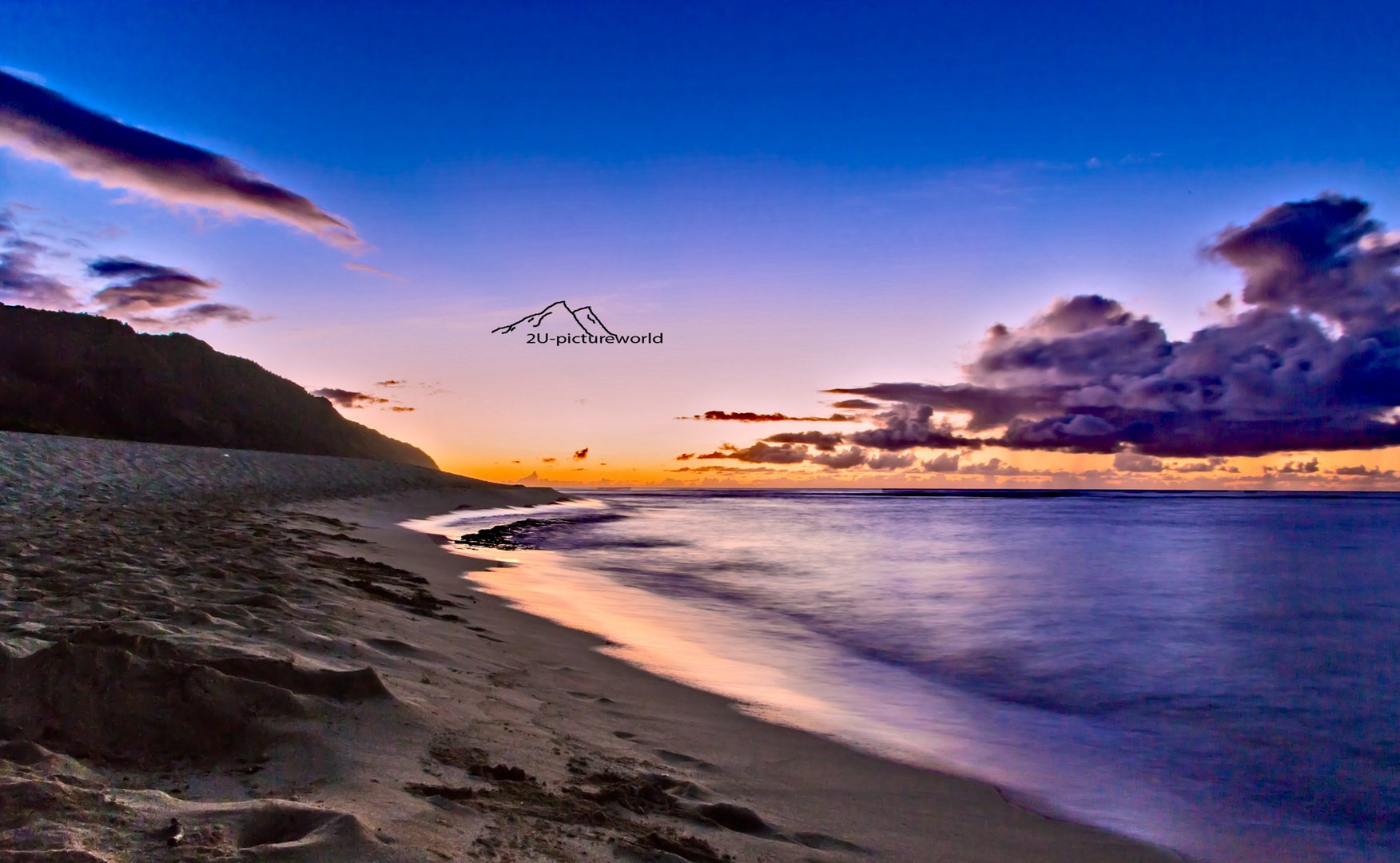 Sonnenuntergangsschimmer, Oahu Westküste