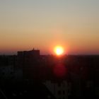 Sonnenuntergangsspiegelung