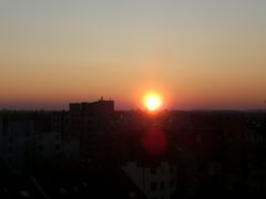 Sonnenuntergangsspiegelung