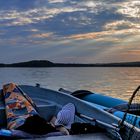 Sonnenuntergangsstille über dem Breiten Luzin