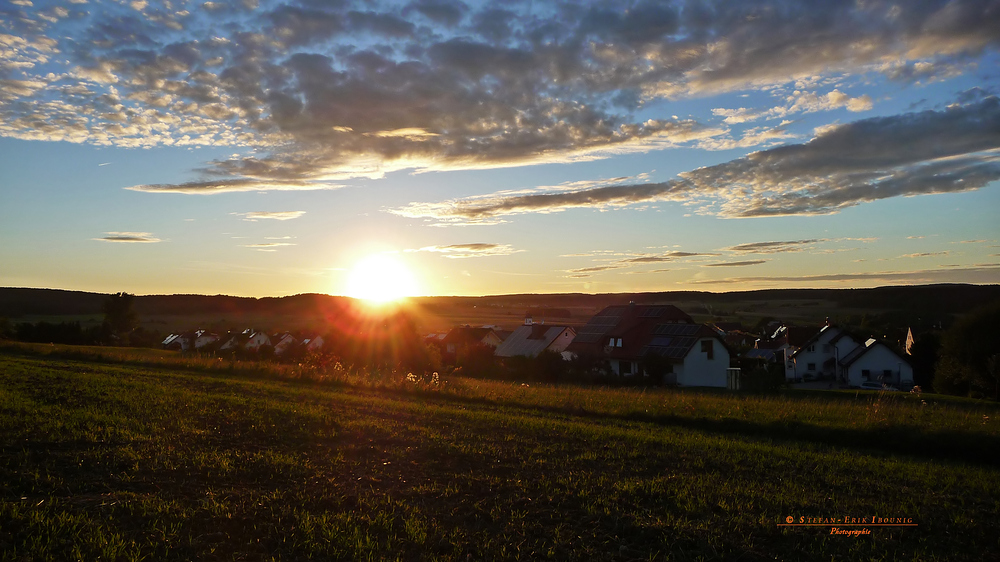 " Sonnenuntergangsstimmung "