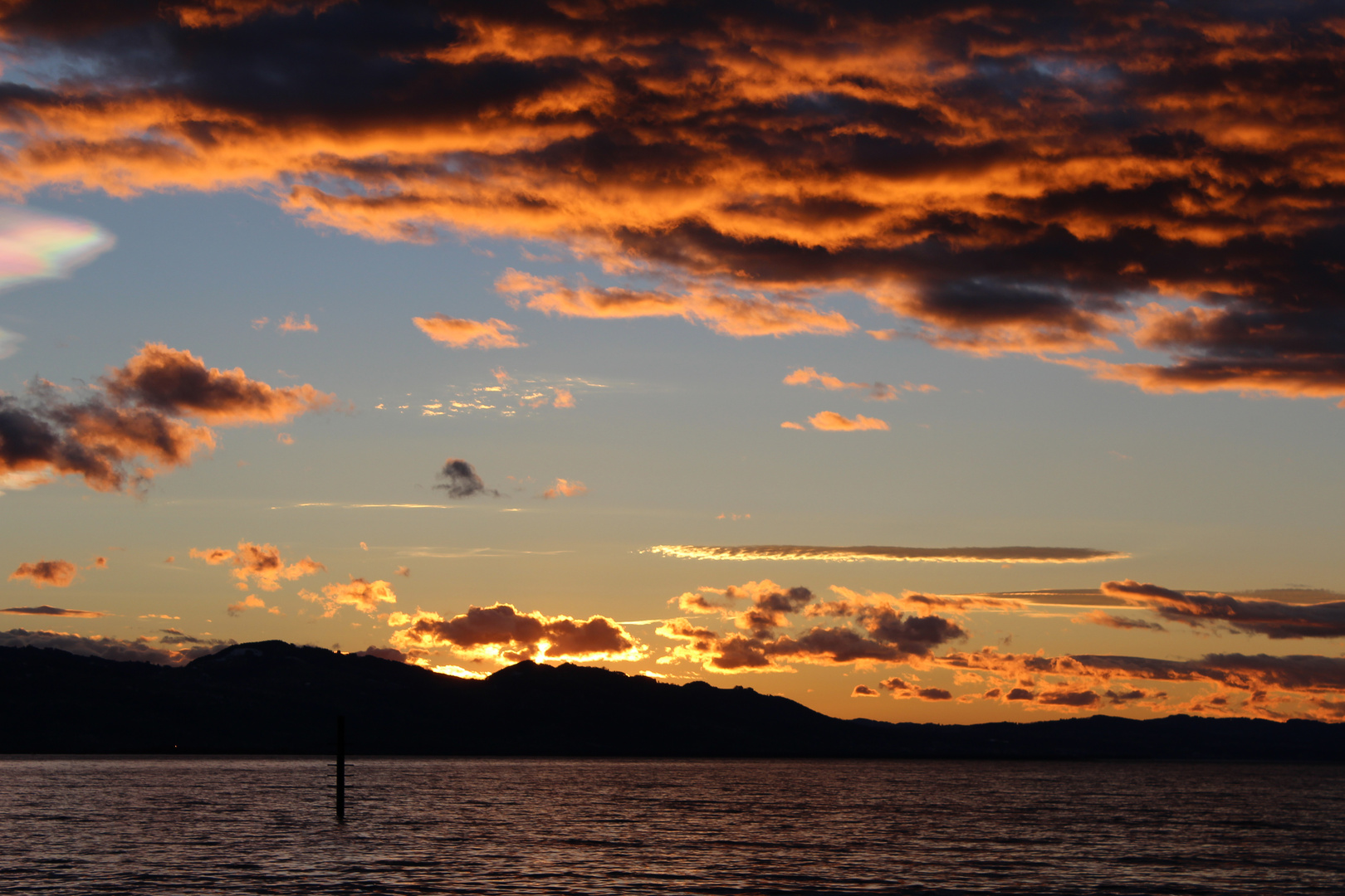 Sonnenuntergangsstimmung am Bodensee