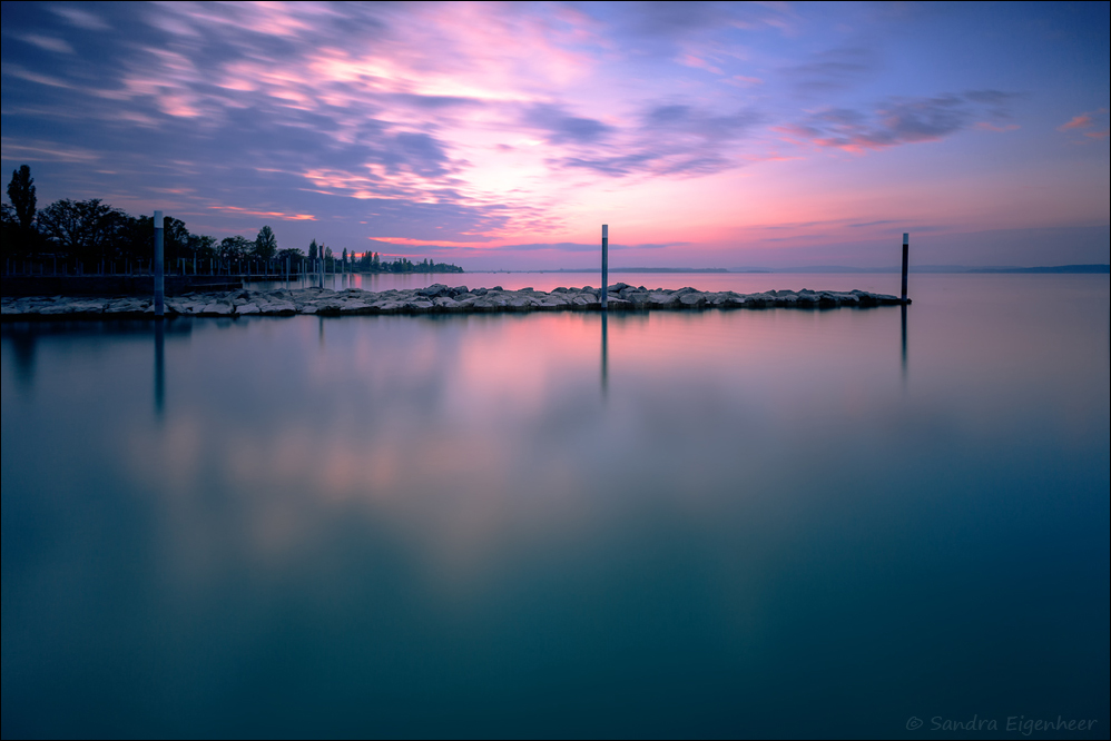 Sonnenuntergangsstimmung am Bodensee