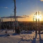 Sonnenuntergangsstimmung am Brocken