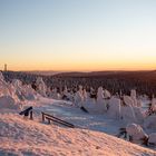  Sonnenuntergangsstimmung am Fichtelberg Januar 2019