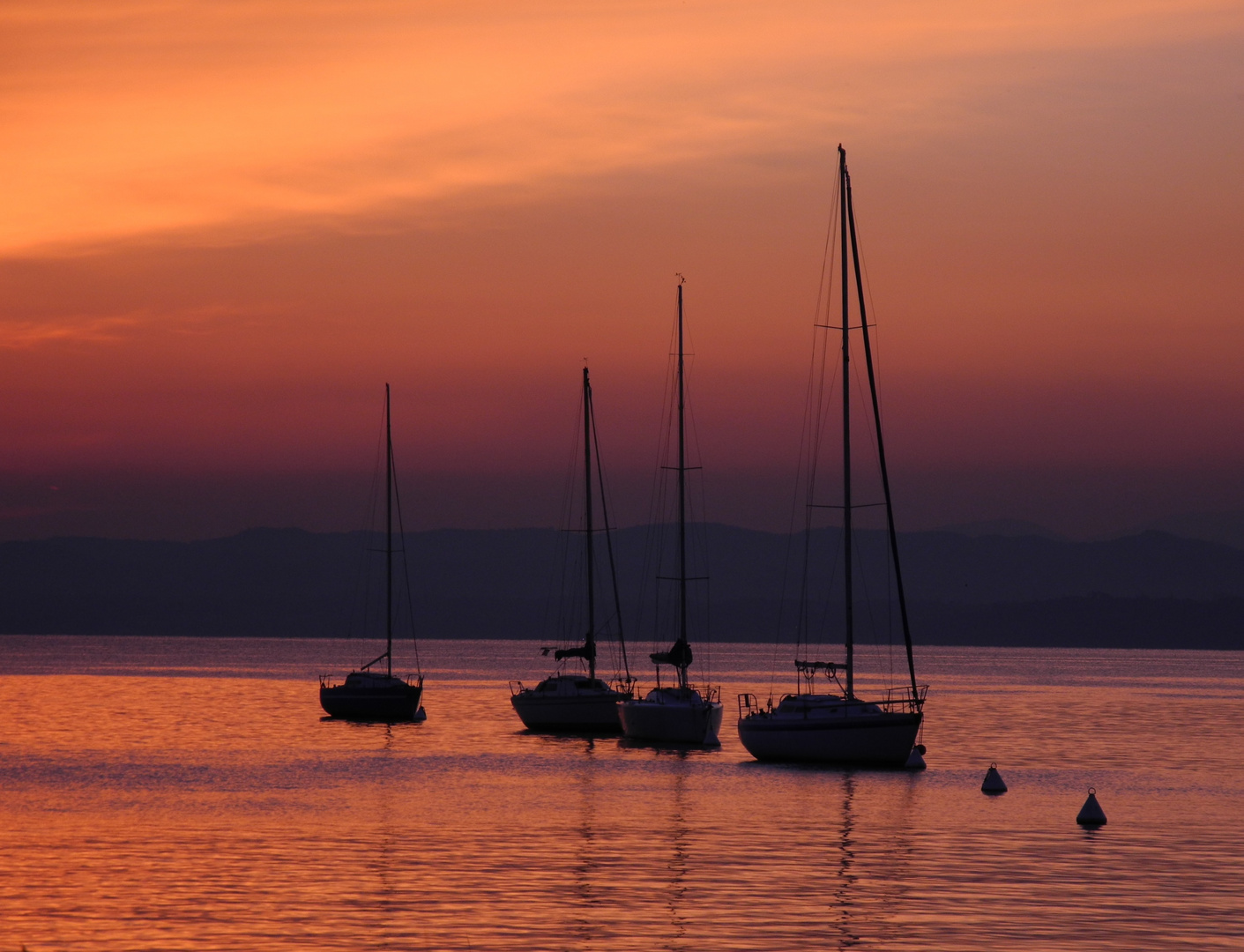 Sonnenuntergangsstimmung am Gardasee