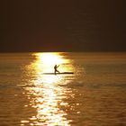 Sonnenuntergangsstimmung am Ohrid - See