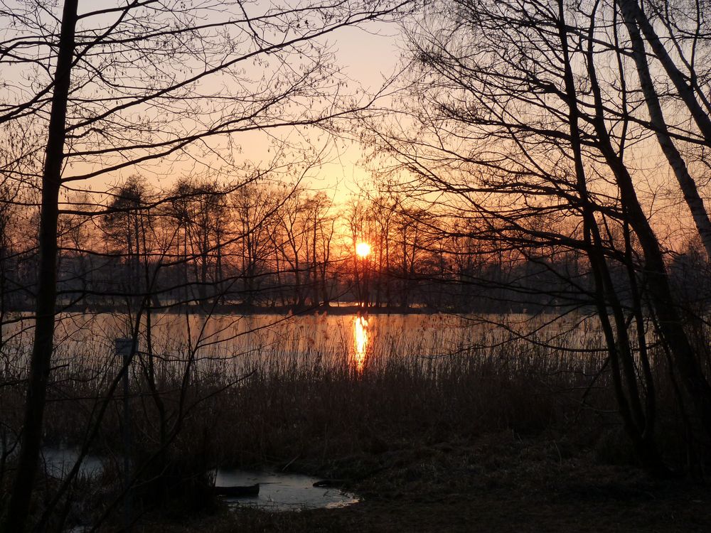 Sonnenuntergangsstimmung am See